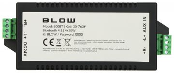 AUDIO PASTIPRINĀTĀJS 600-BT Bluetooth 120 W BLOW