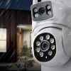 EasyCam āra 4MP duālā WiFi PTZ kamera (2MP + 2MP) 4x tālummaiņa Tuya EC-2x2PTZ8DL-N