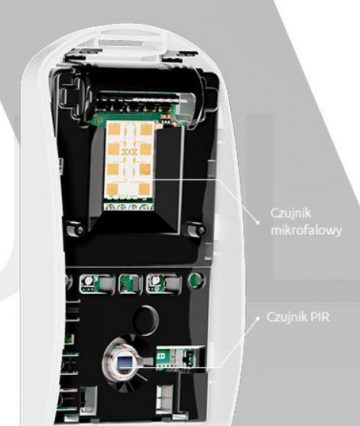 SATELĪTA DUĀLAIS KUSTĪBAS DETEKTORS PIR+MW SLIM-DUAL-PRO