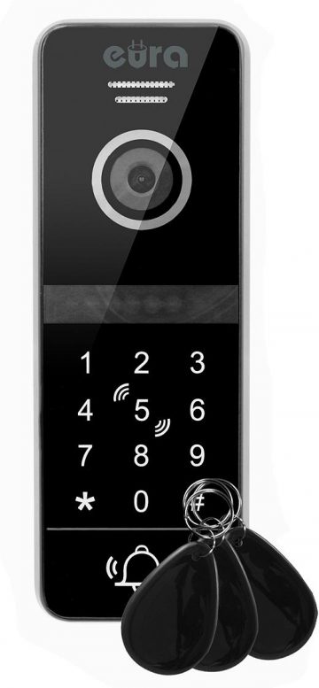 VIDEOTELEFONS EURA VDP-00C5 BLACK TUYA