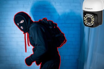 Уличная PTZ-камера EasyCam WiFi Tuya 35 м, 8 Мп, 4-кратный дальномер, EC-8PT12L16IR