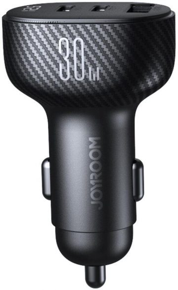 Joyroom auto lādētājs JR-CCD04 30W 4A 2x USB-C 1x USB-A PD QC 3.0