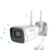 EasyCam IP āra kameras caurule WiFi IR 30m Tuya 5MP EC-5T2IR
