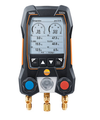 Electronic valve light Testo 550s set Smart 0564 5502
