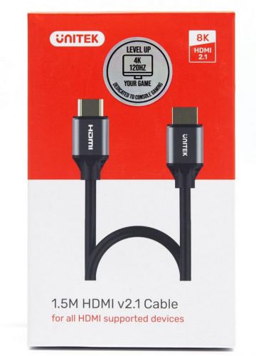 HDMI-кабель Unitek C137W 2.1 8K, UHD, 1,5 м