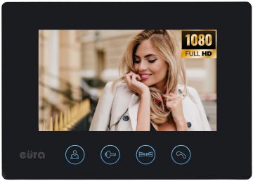 EURA VDP-90A3 DELTA VIDEODOMOFONS + melns TUYA monitors