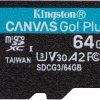 Kingston Canvas Go Plus microSDXC C10 UHS-I 64GB mälukaart