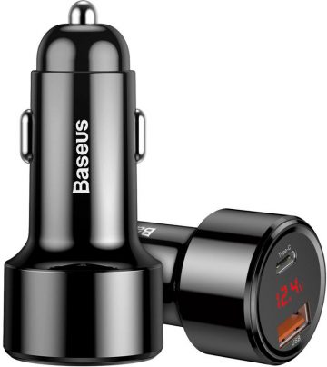 Автомобильное зарядное устройство Baseus Magic CCMLC20C-01 45 Вт 6 А 1x USB-A 1x USB-C QC 3.0