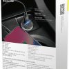 Автомобильное зарядное устройство Baseus Square CCALL-AS01 30 Вт 5 А 1x USB-A 1x USB-C QC 4.0+