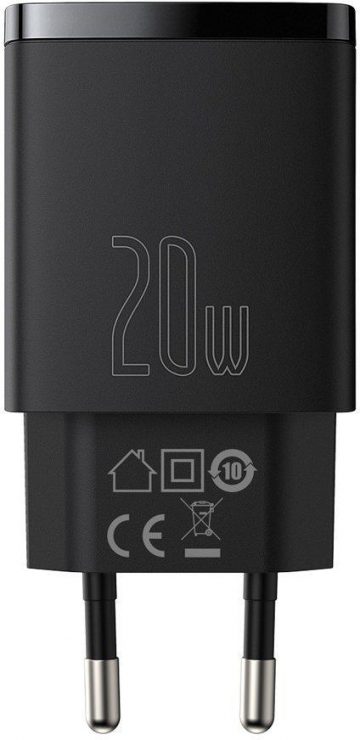 Baseuse kompaktne kiirlaadija CCXJ-B01 20W 1x USB-A 1x USB-C PD 3.0 QC 3.0 MUST