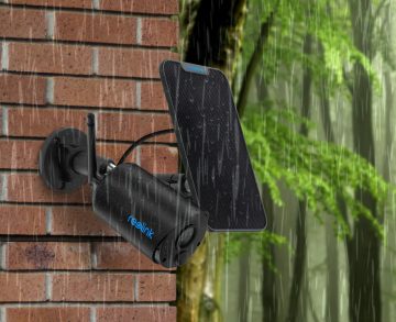 Reolink Argus ECO-V2 melna 3MP C tipa IP kamera ar akumulatoru