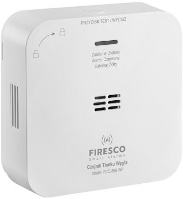 FIRESCO detektoru komplekts oglekļa monoksīda + dūmu detektors ar WiFi
