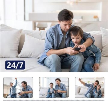 EasyCam iekštelpu WiFi PTZ kamera Tuya 3MP EC-3PT2DL-U