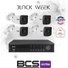 BCS Ultra IP novērošanas komplekts 4x kamera BCS-U-TIP35FSR3 DVR 6TB Ultra NDAA prasībām atbilstošs disks