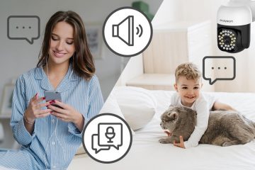 Уличная PTZ-камера EasyCam WiFi Tuya 35 м, 8 Мп, 4-кратный дальномер, EC-8PT12L16IR