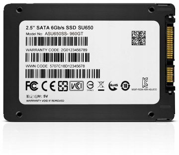 Adata SU650 Ultimate 512 GB 2,5" SATA SSD diskdziņš