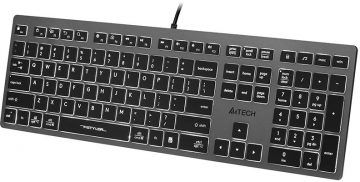 A4tech FStyler FX60H balta vadu tastatūra ar aizmugurējo apgaismojumu