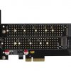 Axagon PCEM2-DC PCI-E x4 kuni M.2 NVMe jahutusega adapter