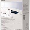 Baseus kompaktne kiirlaadija CCXJ-E02 30W 2x USB-A 1x USB-C PD 3.0 QC 3.0 VALGE
