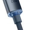 USB-C / Lightning iPhone cable Baseus Crystal CAJY000201 1.2m 20W PD Quick Charging BLACK IN PREMIUM COVER
