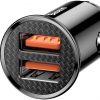 Автомобильное зарядное устройство Baseus Circular CCALL-YD01 30 Вт 5 А 2x USB-A QC 3.0