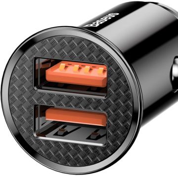 Автомобильное зарядное устройство Baseus Circular CCALL-YD01 30 Вт 5 А 2x USB-A QC 3.0