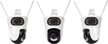 EasyCam āra duālā WiFi 8MP (4MP+4MP) IP PTZ kamera Tuya EC-4x4PTZ8L8IR