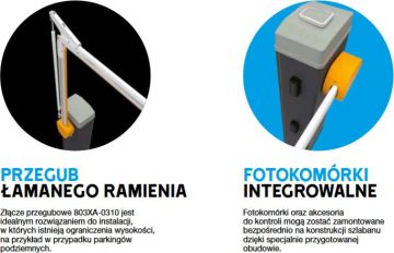 CAME LS4 barjeras su G0402 rankena iki 4m ir šviesą atspindinčiais lipdukais CAME LS4 barjeras su G0402 rankena iki 4m ir šviesą atspindinčiais lipdukais