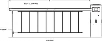 BFT GIOTTO BT B ULTRA36 barjera ar 6 m roku