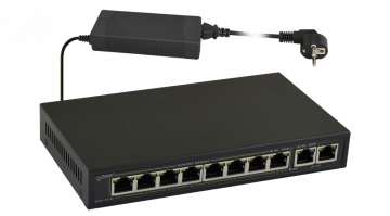 POE SWITCH PULSAR SG108 10-PORT (8xPoE + 2xUPLINK)