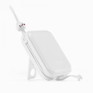 Внешний аккумулятор Joyroom Cutie Series JR-L008 10000 мА·ч 22,5 Вт PD QC с кабелями 1x USB-A 1x USB-C, белый