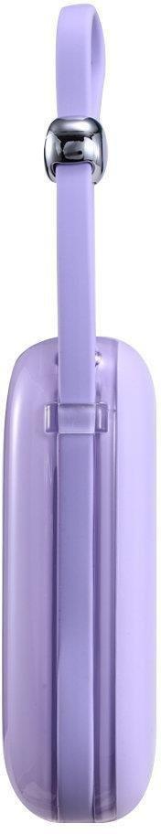 Joyroom Jelly Series JR-L002 10000mAh 22,5W PD QC powerbank ar kabeli 1x USB-A 1x USB-C violeta krāsā