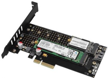 Axagon PCEM2-DC PCI-E x4 kuni M.2 NVMe jahutusega adapter