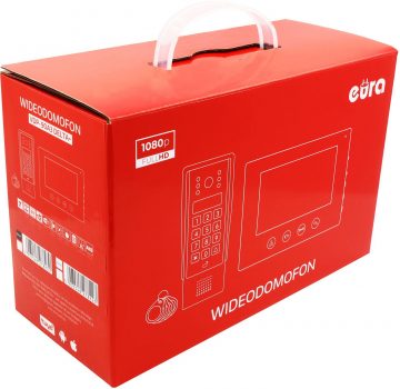 EURA VDP-90A3 DELTA VIDEOUKSETELEFON + valge TUYA monitor