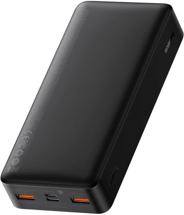 Внешний аккумулятор Baseus Bipow с цифровым дисплеем PPBD050501, 20000 мАч, 20 Вт, PD QC 3.0, 2 порта USB-A, 1 порт USB-C + кабель