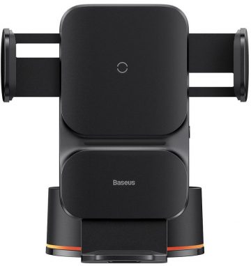 Автомобильное зарядное устройство Baseus Wisdom CGZX000101 Qi 15 Вт для приборной панели, черное
