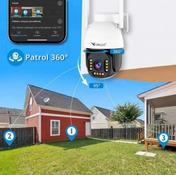 Orllo IP kamera ORLLO Z9 ULTRA ar saules paneli SM6030 PRO
