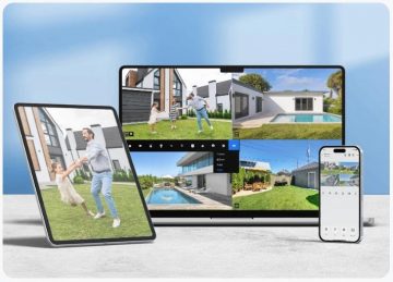 Reolink W320 5Mpix Wi-Fi P2P IP kamera melna