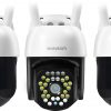 EasyCam IP āra WiFi PTZ kamera LED 25m Tuya 3MP 4 x tālummaiņa EC-3PT12L16IR-AI