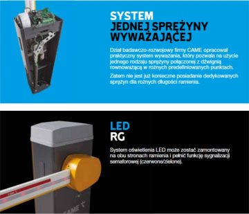CAME LS4 barjera ar roku 803XA-0050 līdz 4m