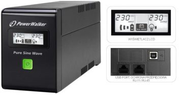 PowerWalker VI 600 SW FR UPS avārijas elektroapgādePowerWalker VI 600 SW FR UPS avārijas elektroapgāde