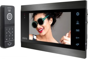 VIDEOTELEFONS EURA VDP-00C5 BLACK TUYA