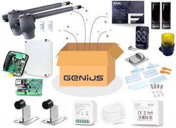 Genius G-Bat 400 komplekts 8 m gariem divviru vārtiem (lampa + pamatne + buferi + Wi-Fi modulis)