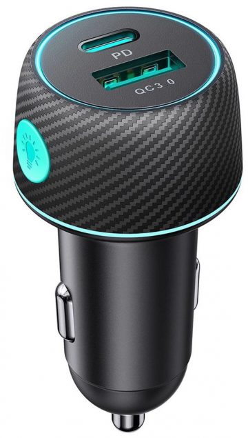 Joyroom auto lādētājs JR-CCN01 60W 3.0A PD 3.0 QC 3.0 1x USB-A 1x USB-C Joyroom auto lādētājs JR-CCN01 60W 3.0A PD 3.0 QC 3.0 1x USB-A 1x USB-C