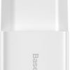 Baseus kompaktais lādētājs CCXJ010202 10,5W 2x USB-A BALTS