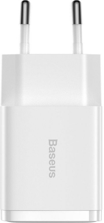 Baseus kompaktais lādētājs CCXJ010202 10,5W 2x USB-A BALTS