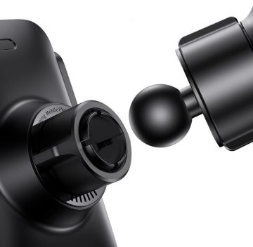 Автомобильное зарядное устройство Baseus Wisdom CGZX000101 Qi 15 Вт для приборной панели, черное