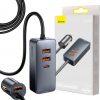 Автомобильное зарядное устройство Baseus Share Together 120 Вт 3 А 3x USB-A 1x USB-C PD 20 Вт QC 3.0 на кабеле
