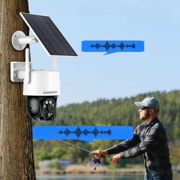 EasyCam IP PTZ kamera saules bezvadu WiFi Tuya 3MP 4x tālummaiņa EC-3PT4DL-S