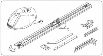 Секционные гаражные ворота Jarmex с приводом DEA (Размеры: 3080x2500мм)